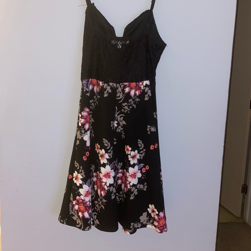 Floral mini tank dress